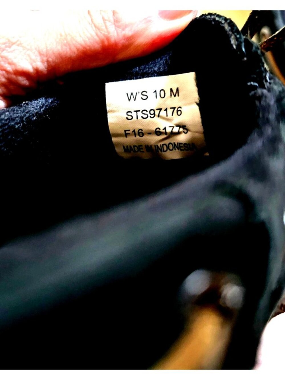 Sperry Womens Black Duck Shoes Size 10M Waterproof Leather Rubber Sole Lace-Up - Picture 5 of 9